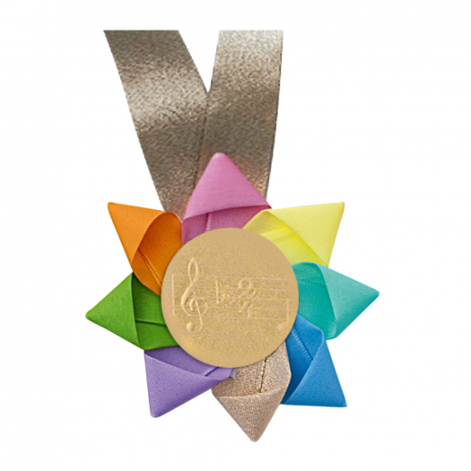 Kokardová MEDAILE, průměr 11 cm