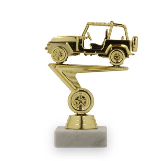 Figurka jeep, 14 cm, včetně podstavce