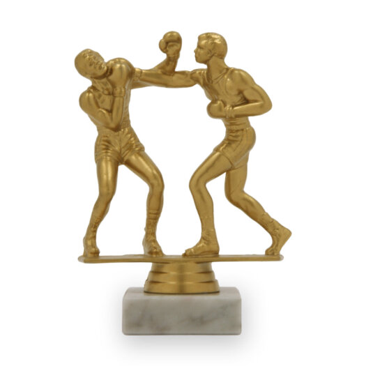 Figurka box muži, 15 cm, zlatá, včetně podstavce