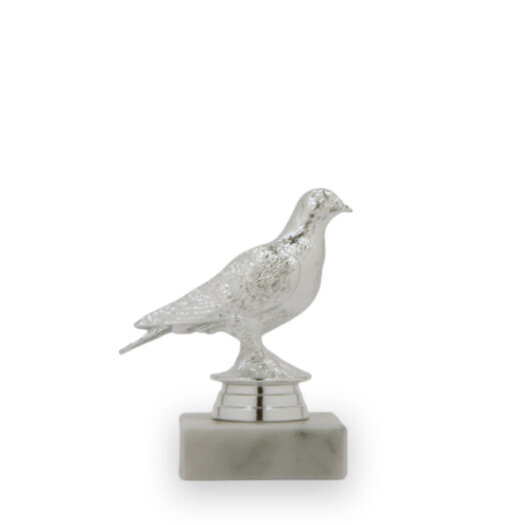 Figurka holub, 11 cm, stříbro, včetně podstavce
