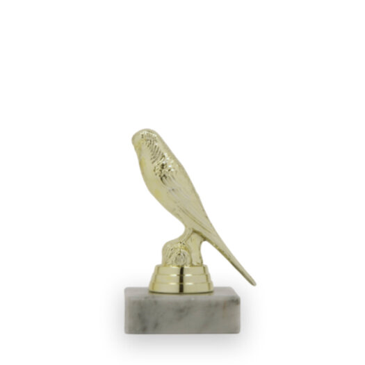 Figurka papoušek, 11 cm, včetně podstavce