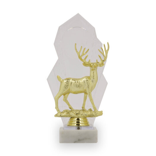 Figurka jelen, 21 cm, zlatá, včetně podstavce